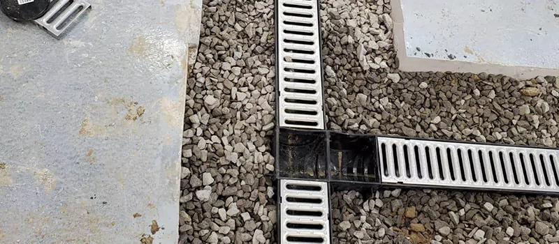 Storm Water Trench Drain Repair in Shoreacres, Burlington